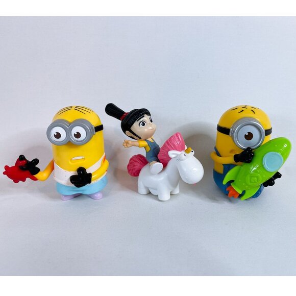 2017 McDonalds Happy Meal Toys Figures Minions Despicable Me 3 Set of 9 - Picture 4 of 6